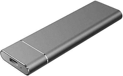 Portable 1TB 2TB External Hard Drive -USB 3.1 Type C Ultra Slim Hard Drive External Storage Compatible for Mac, PC, Laptop (2TB-Black)