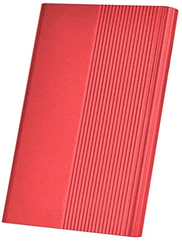 External Hard Drive, Hard 1TB 2TB Drive Portable Slim External Hard Drive Compatible with PC Laptop and Mac(2TB-A Red)