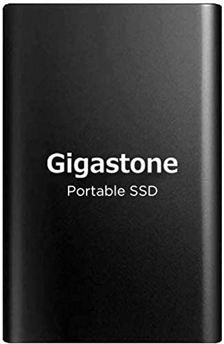 Gigastone 1TB External SSD USB 3.1 Type C, Read Speed up to 550MB/s, 3D NAND, Ultra Slim Metal Portable Solid State Drive, for PC Laptop Mac Windows Linux Android PS4 Xbox One Smart TV