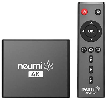 NEUMI Atom 4K Ultra-HD Digital Media Player for USB Drives and SD Cards – with HDMI and Analog AV, Automatic Playback and Looping Capability (Renewed)