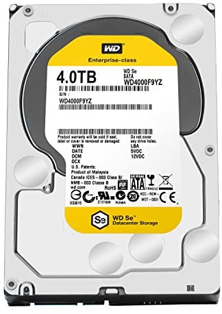 WD SE 4TB Datacenter Hard Disk Drive – 7200 RPM SATA 6 Gb/s 64MB Cache 3.5 Inch – WD4000F9YZ