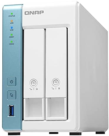 QNAP TS-231K 2 Bay Home NAS with Two 1GbE Ports