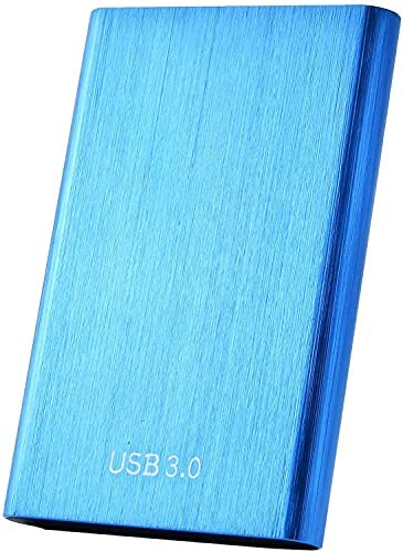 Portable Hard Drive External 1TB 2TB Ultra Slim External USB 3.0 Hard Drive for Mac, PC, Laptop 2TB-Blue (2TB-YOP-A3)