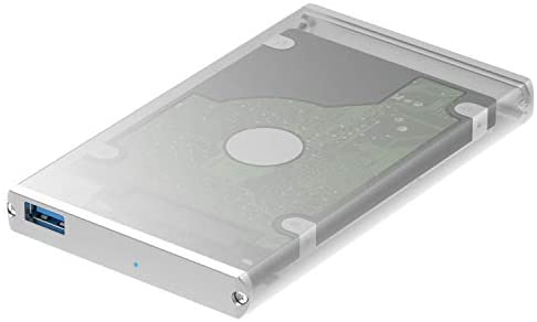 Sabrent Ultra Slim USB 3.0 to 2.5-Inch SATA External Aluminum Hard Drive Enclosure [Optimized for SSD, Support UASP SATA III] Silver (EC-UM30)