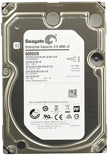Seagate Enterprise Capacity 3.5 HDD 6TB 7200RPM 12Gb/s SAS 128 MB Cache Internal Bare Drive ST6000NM0034