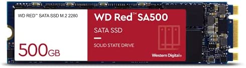 Western Digital 500GB WD Red SA500 NAS 3D NAND Internal SSD – SATA III 6 Gb/s, M.2 2280, Up to 560 MB/s – WDS500G1R0B