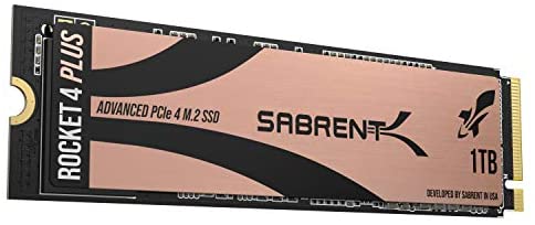 Sabrent 1TB Rocket 4 Plus NVMe 4.0 Gen4 PCIe M.2 Internal SSD Extreme Performance Solid State Drive (SB-RKT4P-1TB)