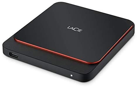 LaCie Portable SSD High Performance External SSD USB-C USB 3.0 Thunderbolt 3 500GB STHK500800