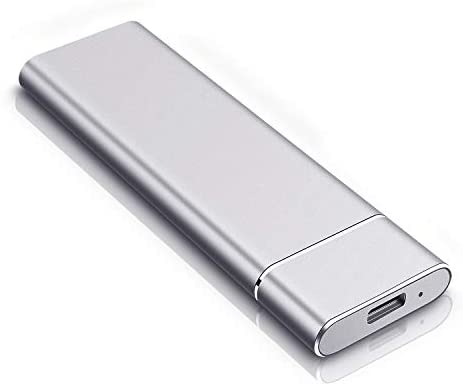 External Hard Drive, Portable Hard Drive External HDD Durable USB 3.1 for PC, Mac, Desktop, Laptop (2TB, Silver)