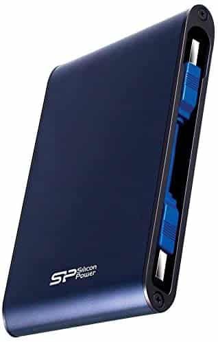 Silicon Power 2TB Rugged Portable External Hard Drive Armor A80, Waterproof USB 3.0 for PC, Mac, Xbox and PS4, Blue