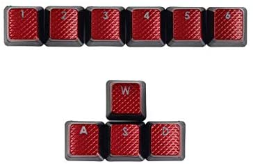 1set FPS Backlit keycap Replacement for Corsair K70RGB K70RGB K70 K95 K90 K65 K63 Gaming Keyboard (red)