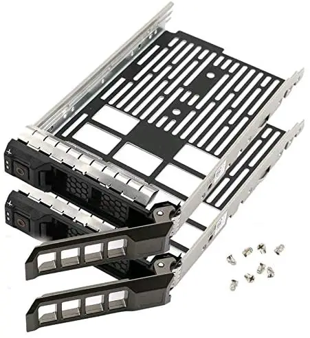 2 PCS Hard Drive Tray Caddy for Dell Poweredge Series 11/12/13 Generation Models 3.5″ SAS/SATA R430, R530, R730, T430, T630, R420, R520, R720, T420, T620, R410, R510, R710, T410, T610 etc.