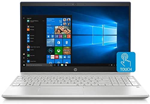 2019 HP Pavilion Flagship 15.6″ Full HD IPS Touchscreen Laptop, Intel Quad Core i7-8550U, 12GB DDR4 Memory, USB-C, Bluetooth, WiFi, Backlit Keyboard, Windows 10, Silver (256GB SSD+1TB HDD)