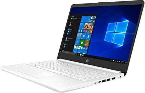2020 HP 14″ HD (1366 x 768) Thin and Light Laptop PC, Intel Celeron N4020 Dual-Core Processor, 4GB DDR4 Memory, 64GB eMMC, HDMI, WiFi, Bluetooth, Windows 10 S, 1 Year Microsoft 365, Snowflake White