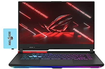 2021 ASUS ROG Strix G15 Advantage Edition Gaming Laptop (AMD Ryzen 9 5900HX 8-Core, 32GB RAM, 1TB PCIe SSD, AMD RX 6800M, 15.6″ Full HD (1920×1080), WiFi, BT, RGB Backlit KB, Win 10 Home) w/ Hub