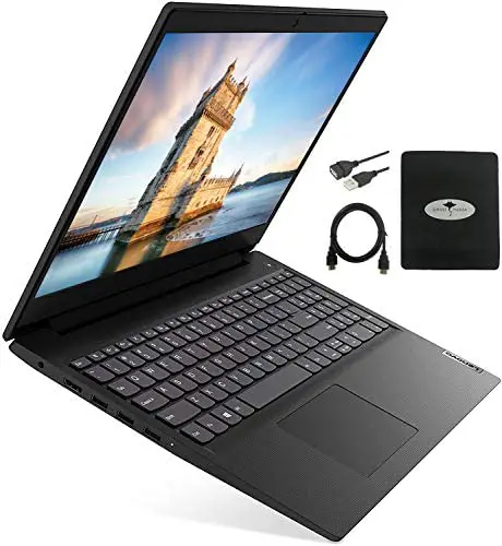 2021 Newest Lenovo IdeaPad 3 15.6″ HD Laptop for Business and Student, AMD Ryzen 3 3250U(Beat i7-7600u), 20GB RAM, 1TB SSD, HDMI WiFi, Windows 10 S w/Ghost Manta Accessories