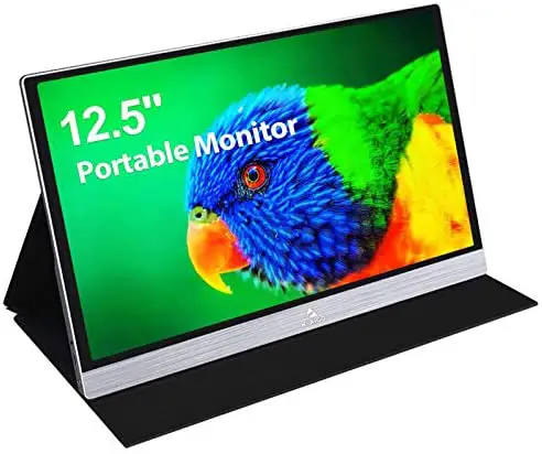 2021 [Upgraded] Portable Monitor – NexiGo 12.5 Inch Full HD 1080P IPS Computer Display, Stereo Speakers, USB Type-C HDMI Port for PC/PS4/Xbox/Switch, Included Smart Cover, Silver (Renewed)