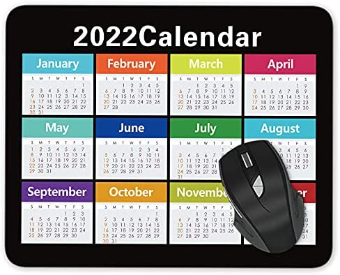 2022 Calendar Mouse pad Gaming Mouse pad Mousepad Nonslip Rubber Backing