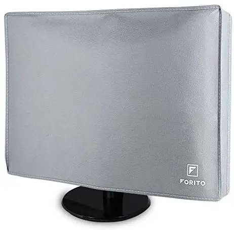 23″ 24″ 25″ Univesal Monitor Dust Cover Scratch Resistance Nonwoven Full Body Sleeve for 23″ 24″ 25″ Computer Monitor LED LCD Screem (Size: 24W x 18H x 3D)-Gray