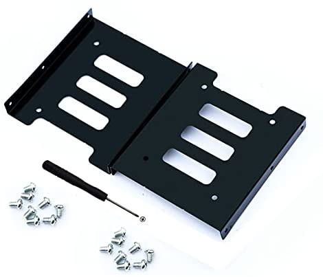 2Pack SSD Mounting Bracket,SSD HDD Holder,2.5 to 3.5 Hard Drive Adapter with Screws for PC SSD