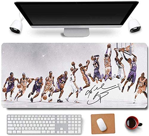 31.5×11.8 Inch Novelty Kobe Slow Motion Evolution Long Extended Large Gaming Mouse Pad with Stitched Edges XL Laptops Keyboard Mouse Mat Desk Pad