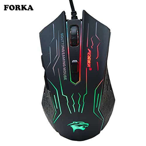 3200DPI Silence Click USB Wired Gaming Mouse Gamer 6Buttons Opitical Ergonomics Computer Mice For PC Mac Laptop Game LOL Dota