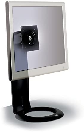 3M MS110MB Easy-Adjust LCD Monitor Stand, 8 1/2 x 5 1/2 x 8 1/2 to 13 1/2, Black