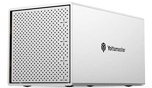4 Bay Hard Drive Enclosure, Yottamaster Aluminum Alloy 4 Bay 2.5/3.5 Inch USB3.0 External Hard Drive Enclosure SATA3.0,Mac Style Designed for Personal Storage at Home&Office- [PS400U3]
