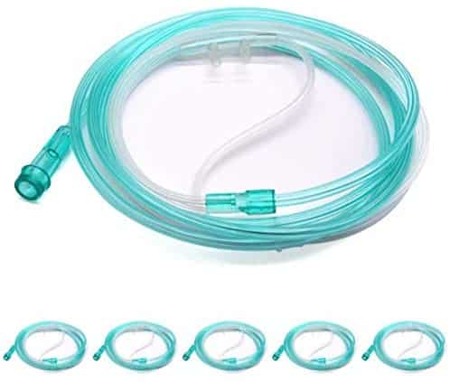 5 Pack – Nasal Oxygen Cannula with Standard Connector and 6.6′ Tubing