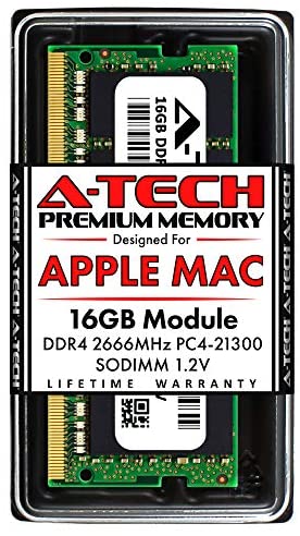 A-Tech 16GB RAM for Apple iMac 2019 & 2020, Mac Mini 2018 & 2020 | DDR4 2666MHz SODIMM PC4-21300 1.2V 260-Pin SO-DIMM Memory Upgrade Module
