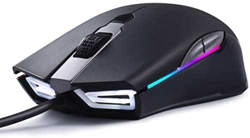 ABKONCORE Gaming Mouse A900 [16,000 DPI], Wired, USB Computer Mice with 8 Programmable Buttons, PWM 3389 Sensor, RGB Backlit, Comfortable Grip Both Handed Mice for Laptop, PC, Mac, Windows