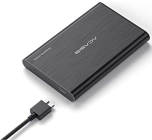 ACASIS 80GB Ultra Slim Portable External Hard Drive USB3.0 Hard Disk 2.5″ HDD Storage Devices Compatible for Desktop,Laptop,PS4,Mac,TV,Xbox one(Black)