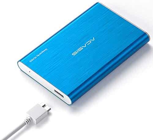 ACASIS HDD 2.5″ 120GB Portable External Hard Drive USB3.0 Hard Disk Storage Devices for PC,Laptop,Mac,PS4, Xbox one(Blue)