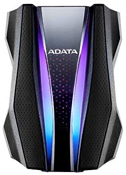 ADATA HD770G 1TB RGB USB 3.2 IP68 Waterproof Dropproof Dustproof External Portable HDD Black (AHD770G-1TU32G1-CBK)