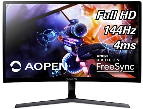 AOPEN 24HC1QR Pbidpx 23.6-inch 1800R Curved Full HD (1920 x 1080) Gaming Monitor with AMD Radeon FreeSync Technology (Display, HDMI & DVI Ports),Black