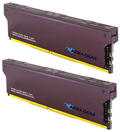 ASTRA GEAR 16GB (2 x 8GB) DDR4 3200MHz (PC4-25600) Desktop Memory Module Ram Upgrade Gaming U-DIMM (AHD1600SJ8G8E8G32K)