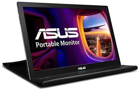 ASUS 15.6″ Portable Monitor (MB168B) – WXGA (1366 x 768), Auto-rotatable, Smart Case, Ultra-slim, Lightweight, Sleek, USB 3.0 Powered, For Laptop, PC, Phone, Console