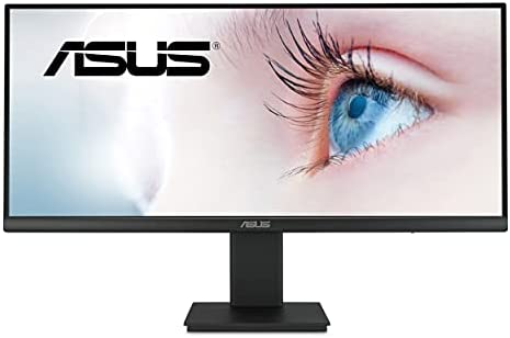ASUS 29” 1080P Ultrawide HDR Monitor (VP299CL) – 21:9 (2560 x 1080), IPS, 75Hz, 1ms, USB-C w/ 15W Power Delivery, FreeSync, Eye Care Plus, HDR-10, VESA Mountable, HDMI, DisplayPort, Height Adjustable