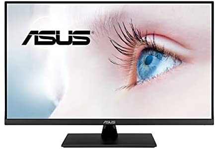 ASUS 31.5” 2K Monitor (VP32AQ) – WQHD (2560 x 1440), IPS, 100% sRGB, HDR10, 75Hz, Speakers, Adaptive-Sync/FreeSync, Low Blue Light, Eye Care, VESA Mountable, Frameless, DisplayPort, HDMI, Tilt