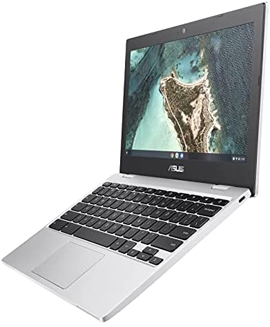 ASUS Chromebook CX1, 11.6″ HD NanoEdge Display, Intel Celeron N3350 Processor, 32GB eMMC,  4GB RAM, Spill-resistant Keyboard, Chrome OS, Transparent Silver, CX1100CNA-AS42