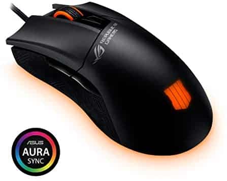ASUS Optical Gaming Mouse – ROG Gladius II Origin Call of Duty: Black Ops 4 Edition | Ergonomic Right-handed PC Gaming Mouse for FPS Games | 12000 DPI Optical Sensor | Aura Sync RGB, Armoury II