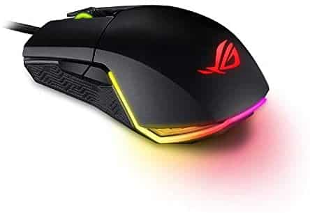 ASUS Optical Gaming Mouse – ROG Pugio | Ergonomic & Truly Ambidextrous PC Gaming Mouse | Configurable & Swappable Side Buttons | 7200 DPI Optical Sensor | Aura Sync RGB, ROG Armoury II