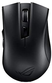 ASUS Portable Wireless Optical Gaming Mouse – ROG Strix Carry | Bluetooth & RF USB – Seamless Connection, No Interference | 7200 DPI | High Level Accuracy | Armoury II | Carry Pouch Included