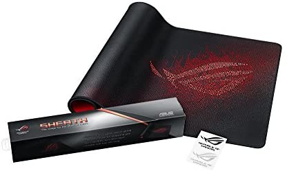 ASUS ROG Sheath Extended Gaming Mouse Pad – Ultra-Smooth Surface for Pixel-Precise Mouse Control | Durable Anti-Fray Stitching | Non-Slip Rubber Base | Light & Portable