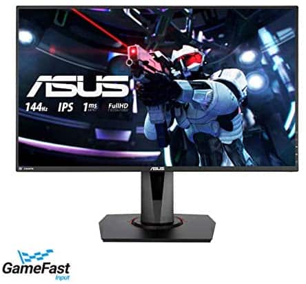 ASUS VG279Q 27″ Full HD 1080p IPS 144Hz 1ms (MPRT) DP HDMI DVI Eye Care Gaming Monitor with FreeSync/Adaptive Sync