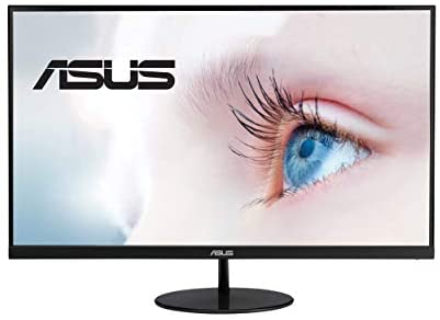 ASUS VL249HE 23.8” Eye Care Monitor, 1080P Full HD, 75Hz, IPS, Adaptive-Sync/FreeSync, Eye Care, HDMI VGA, Frameless Slim Design, VESA Wall Mountable