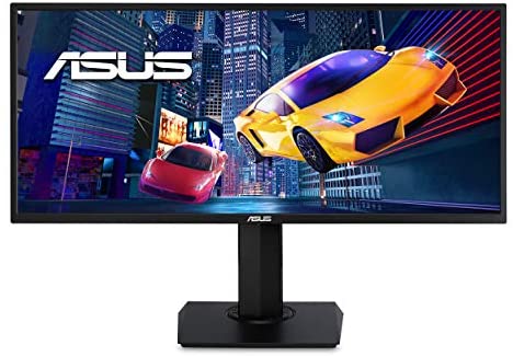 ASUS VP348QGL 34” Ultra-Wide Freesync HDR Gaming Monitor 75Hz 1440P Eye Care DisplayPort HDMI,Black