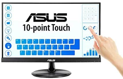 ASUS VT229H 21.5″ Monitor 1080P IPS 10-Point Touch Eye Care with HDMI VGA, Black