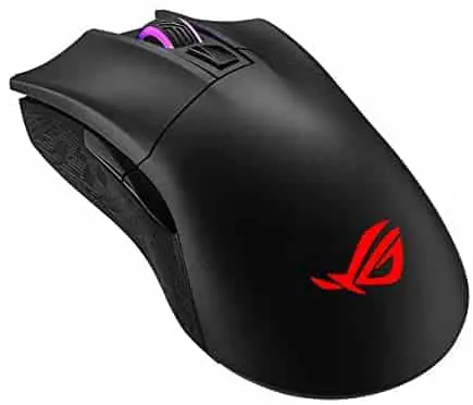 ASUS Wireless Optical Gaming Mouse for PC – ROG Gladius II | Right-hand Grip | 12000 DPI Optical Sensor, 400 IPS, Omron Switches | 6 Programmable Buttons | Aura Sync RGB Lighting, ROG Armoury II