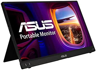 ASUS ZenScreen 15.6” 1080P Portable Monitor (MB16ACV) – Full HD, IPS, Eye Care, Flicker Free, Blue Light Filter, Kickstand, USB-C Power Delivery, for Laptop, PC, Phone, Console, Antibacterial Surface